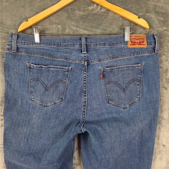 Levis 415 Classic Bootcut Jeans 20W Denim Medium Wash High Rise Stretch Western - Picture 9 of 10